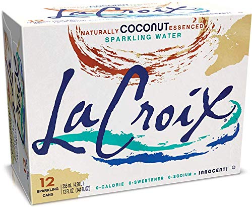 La Croix Sparkling Water, Coconut, 12 ounce Can (Pack of 12)