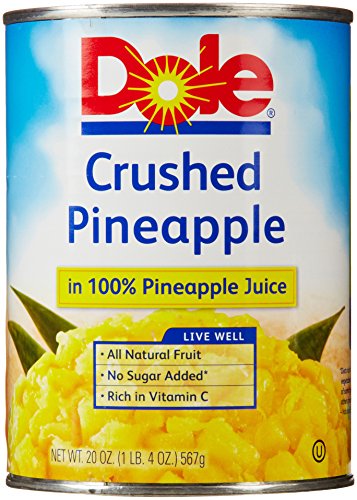 Dole, Pineapple Crushed in Juice, 20 Oz