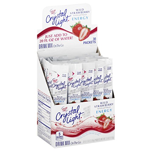 Crystal Light Wild Strawberry Energy Mix (30 Packets)