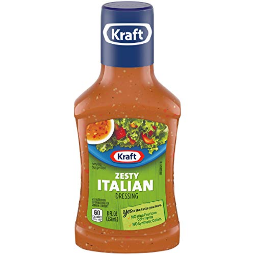 Kraft Salad Dressing, Zesty Italian, 8 oz