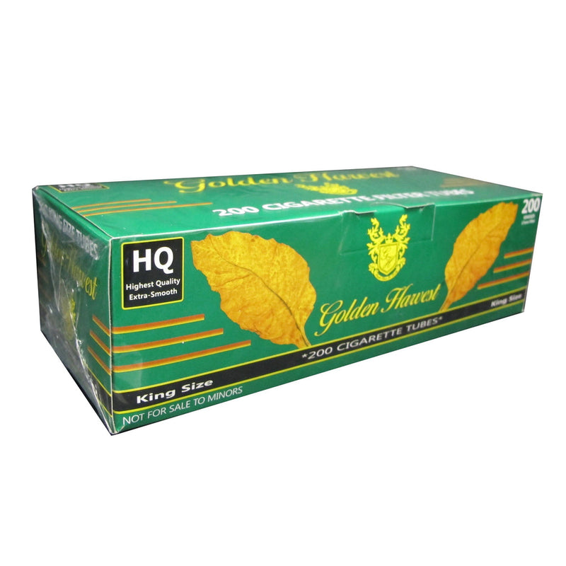 GOLDEN HARVEST GREEN Menthol King Tube 200 Count Per Box