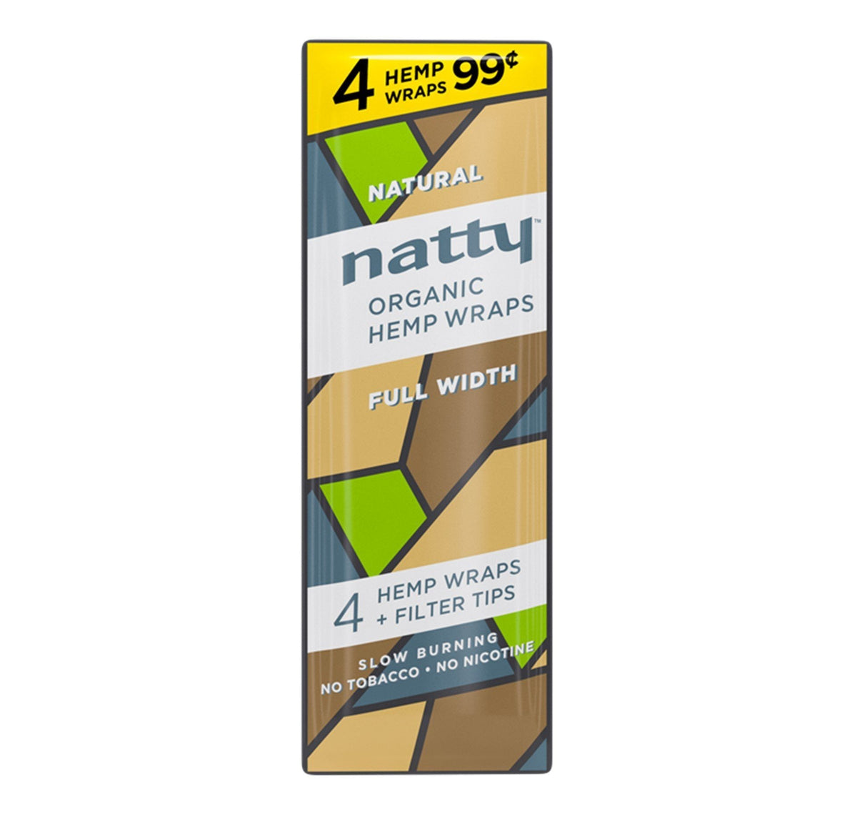 Native Hemp Wraps Natty Hemp Wrap Natural 4/ 99 oz 15 Per 4 Pack — Wholesale Natty Hemp ...