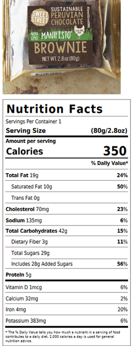 Sweet Street Desserts Honduran Chocolate Brownie Single