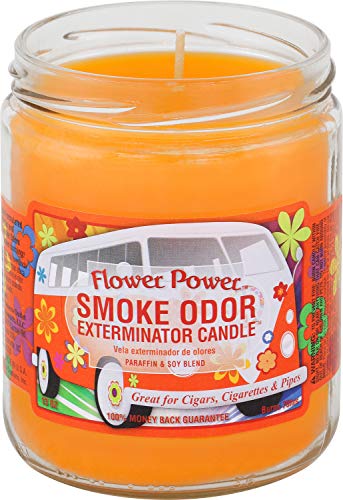 Smoke Odor Exterminator Candle, Flower Power, Floral Fragrance, 13 oz