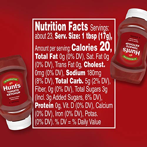 Hunts Tomato Ketchup, 14-oz. Squeeze Bottle (Pack of 12)