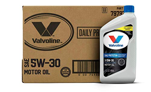 Valvoline Daily Protection SAE 5W-30 Synthetic Blend Motor Oil 1 QT, Case of 6