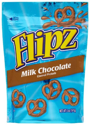 Flipz Milk Chocolate Covered Pretzels, 5 oz Bag