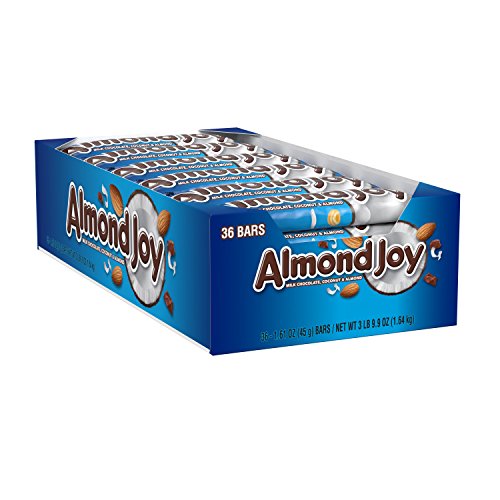 Almond Joy Chocolate Coconut Candy Bar Multicolored, 1.61 Ounce (Pack of 36)