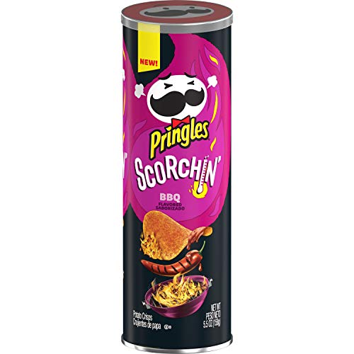 Pringles Scorchin Bbq Potato Crisps, 5oz