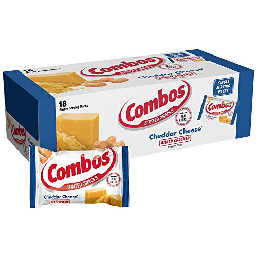 COMBOS Cheddar Cheese Baked Snacks 1.7-Ounce Bag 18-Count Box