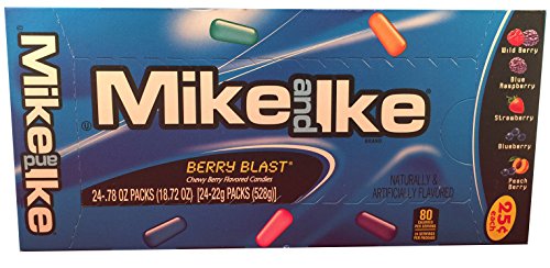 Mike and Ike Berry Blast (1 Box of 24 - .78oz Individual Packs)