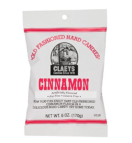 Claey's Cinnamon Hard Candy 6-Ounce Wholesale Peg Bag