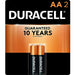 Duracell CopperTop AA Alkaline Batteries 2-Pack Wholesale
