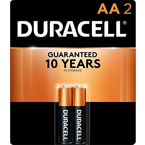 Duracell - CopperTop AA Alkaline Batteries - long lasting, all-purpose Double A battery for household and business - 2 Count
