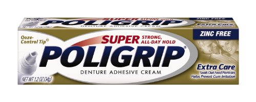 Super Poligrip Extra Care with Poliseal, 1.2-Ounce Packages [Pack of 6]