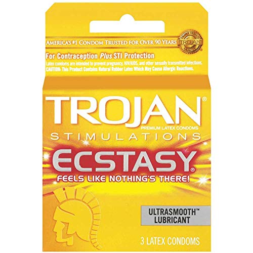 Trojan Ecstasy Ultra Ribb Size 3ct Trojan Ecstasy Ultra Ribbed 3ct
