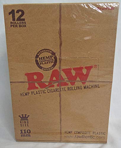 RAW Brand 1 Sealed Box of 110 mm King Size Rolling Machines (12 Count)