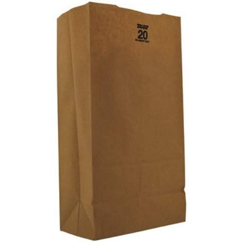 Duro Bag 20 lb Heavy Duty Kraft Grocery Bag, 400 Count