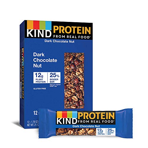 KIND Protein Bars Dark Chocolate Nut Gluten Free 12g Protein 1.76 Ounce 12 count
