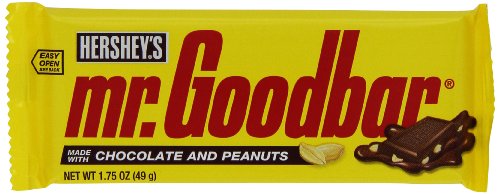 MR GOODBAR Chocolate Candy Bar with Peanuts, 1.75 Ounce (Pack of 36)