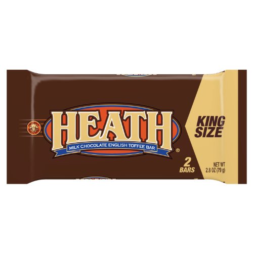 HEATH Chocolate Toffee Candy Bar, King Size (Pack of 18)