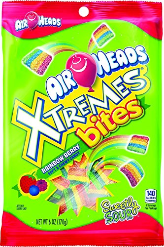 Airheads Xtreme Bites Rainbow Berry, Party, 6 oz Bag