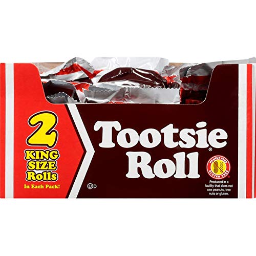 Tootsie Roll 2 King Size Rolls, 5 Ounce Pack - 15 Count Display Box