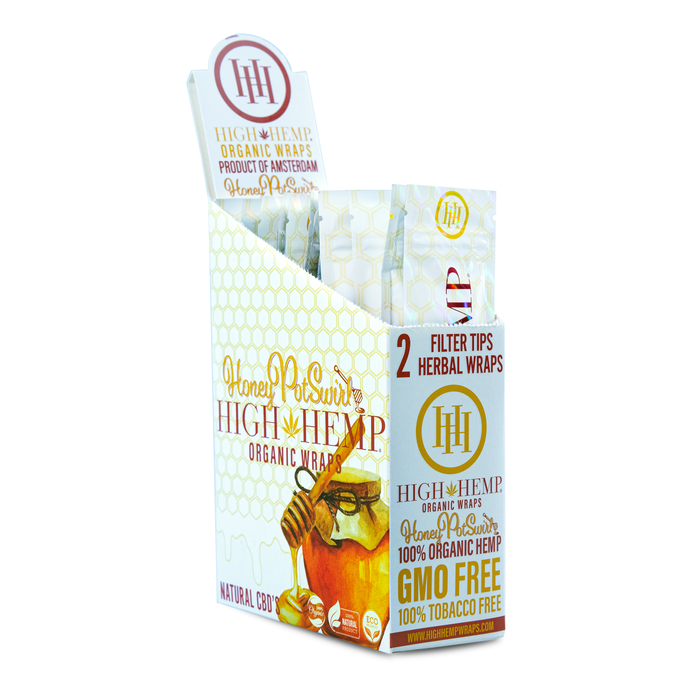 High Hemp Wraps Hemp Wrap Honey Pot 25 Per 2 Pack