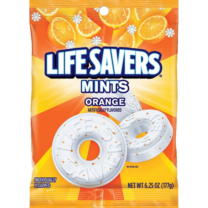 Life Savers Orange Flavored Gummy Candy 6oz Wholesale Bag
