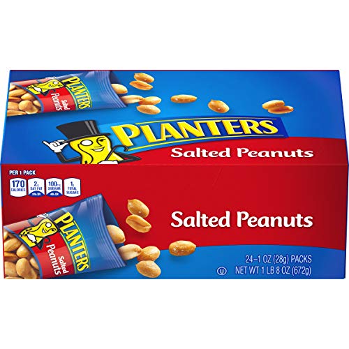 PLANTERS Salted Peanuts, 1 oz. Bags (24 Pack)