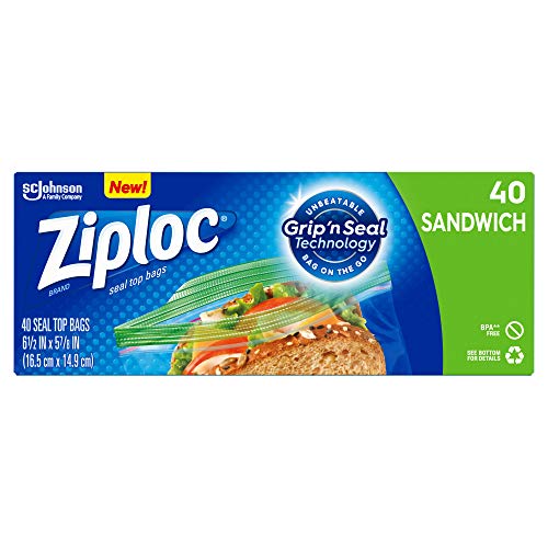 Ziploc Sandwich Bags with New Grip &