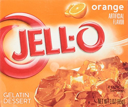 JELL-O Jello Gelatin Dessert 3 Ounce Box (Orange)