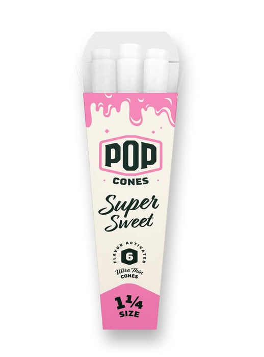 Pop Cones Pre Rolled Cones with a Flavor Burst Pop - Pop Inside A Tip Natural Unbleached & Ultra Thin Paper Available in King Size & 1 1/4 Paper
