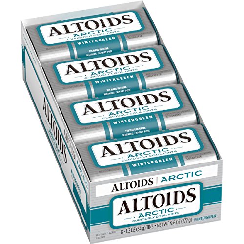 ALTOIDS Artic Mints, Wintergreen Singles Size 1.2 Ounce 8-Count Box