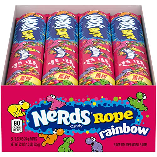 Nerds Rope Rainbow Candy 0.92 Ounce Package 24 Count (24-pack)