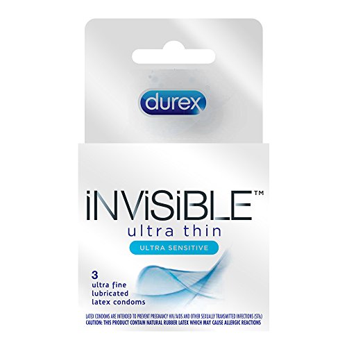 Durex Invisible Condom, 3 Count