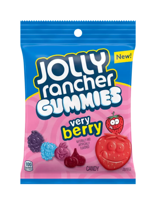 Jolly Rancher Very Berry Gummy Candy 6.5oz Wholesale Bag