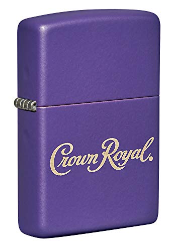Zippo Crown Royal Logo Purple Matte Pocket Lighter