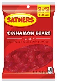 Sathers Cinnamon Bears 4.25 oz (12 count)