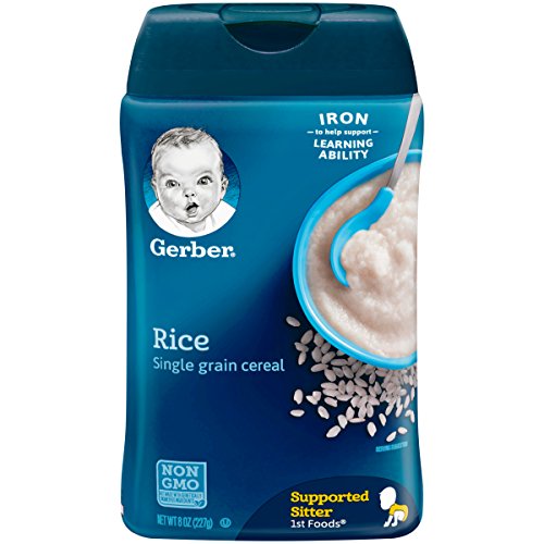 Gerber Baby Cereal, Rice, 8 Ounce