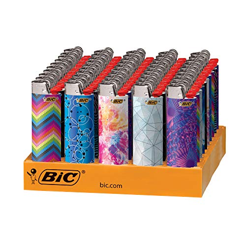 BIC Special Edition Geometric Series Lighters, 50-Count Tray