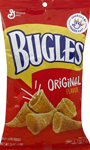 Bugles Original Flavor Corn Chips Bag, 7.5 oz