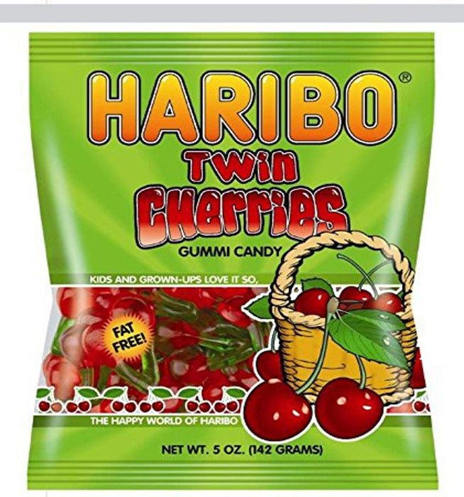 Haribo Twin Cherry Peg Bag 5 oz Single Bag