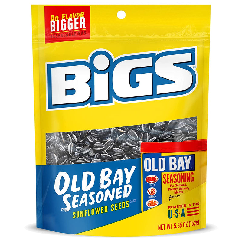 Bigs Old Bay Catch of the Day Seasoned Sunflower Seeds, 5.35 Ounce