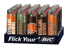 BIC NFL Cleveland Browns Disposable Lighters 50-Count Wholesale Box