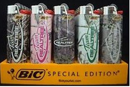 Bic Team Realtree Hunter Collection Lighters 50 Count Tray/Full Size