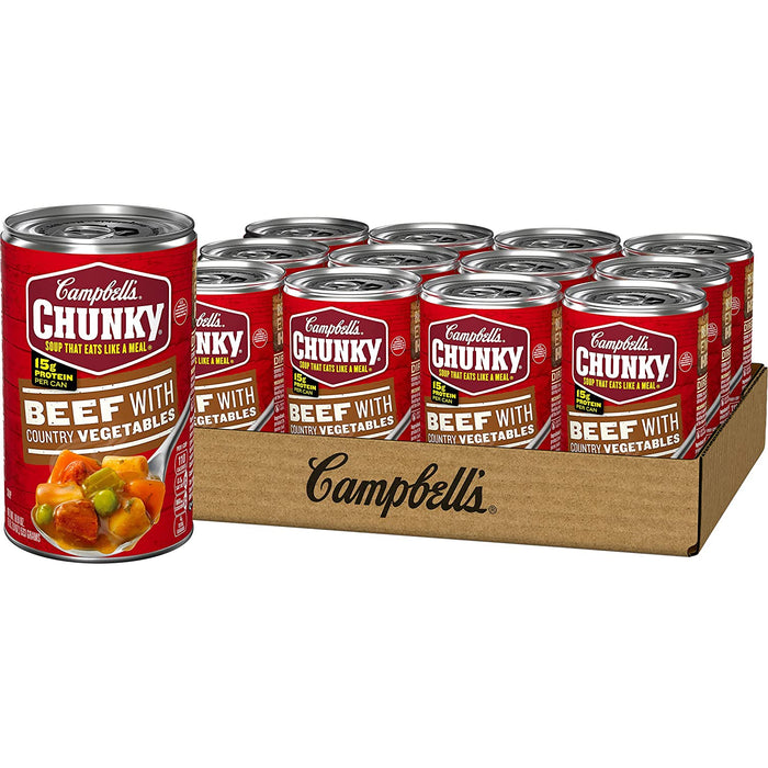 Soup Camp Chunky Beef 19 oz Single Can