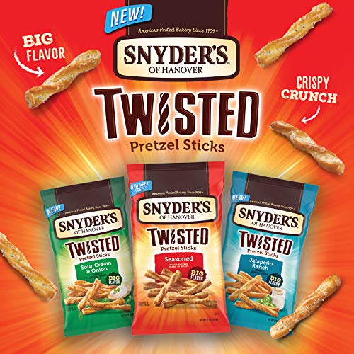 Snyder's of Hanover Seasoned Twisted Pretzel Sticks 5oz 8-Pack Wholesale