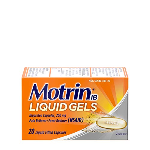 Motrin IB Liquid Gels Ibuprofen 200mg Fever Muscle Aches Headache & Back Pain