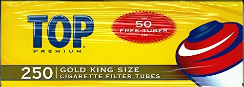 TOP Cigarette Tube GOLD 4/250 Count TOP CIG. TUBE GOLD 4/250 Count